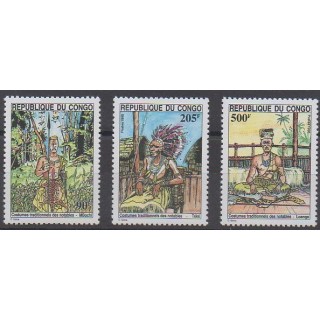 Acheter cette série de timbres de la République du Congo de l'année 1995 (No 1001/1003).