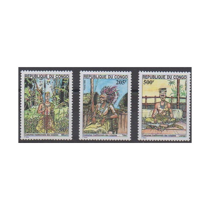Acheter cette série de timbres de la République du Congo de l'année 1995 (No 1001/1003).
