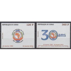 Congo (Republic of) - 2010 - Nb 1129/1130 - Postal Service