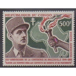Buy this stamp of Republic of Congo of the year 1966 (Nb PA38). - Mint hinged