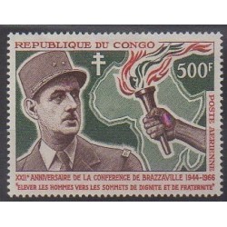 Congo (République du) - 1966 - No PA38 - De Gaulle - Neuf avec charnière