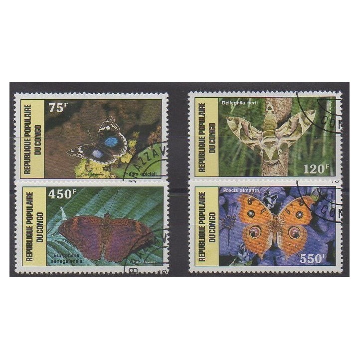 Acheter ces timbres de la République du Congo de l'année 1987 (No PA371/PA374). - Oblitéré