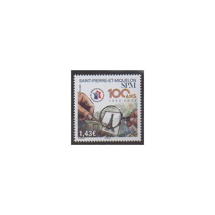 Acheter ce timbre de Saint-Pierre et Miquelon de l'année 2022 (100 ans de la FFAP).