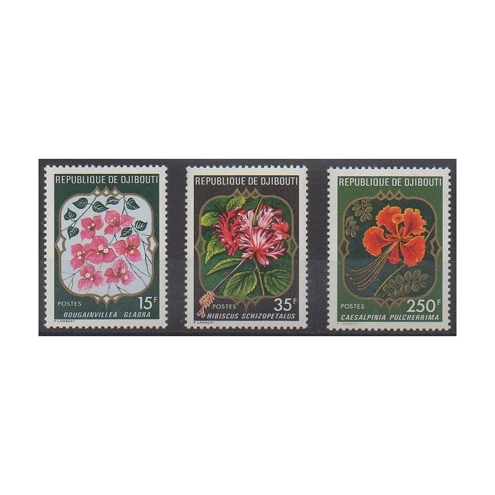 Buy this set of stamps of Djibouti of the year 1978 (Nb 483/485).