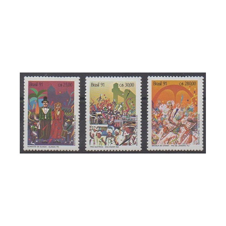 Buy this set of stamps of Brazil of the year 1991 (Nb 2004/2006).