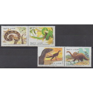 Acheter cette série de timbres du Brésil de l'année 1991 (No 2019/2022).
