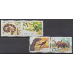 Brazil - 1991 - Nb 2019/2022 - Reptils - Prehistoric animals