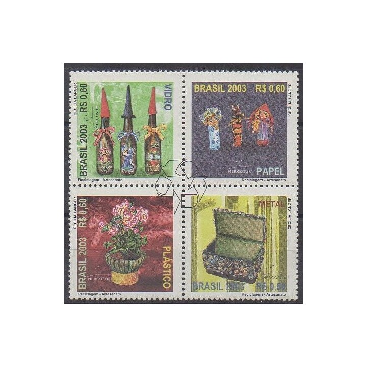 Acheter cette série de timbres du Brésil de l'année 2003 (No 2831/2834).