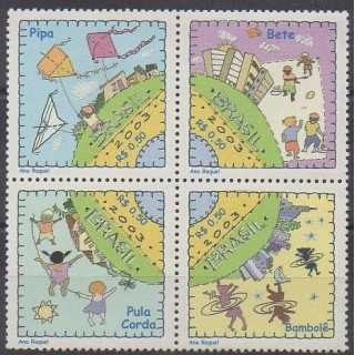 Acheter cette série de timbres du Brésil de l'année 2003 (No 2845/2848).