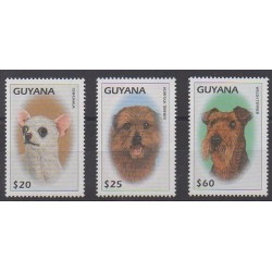 Guyana - 1997 - Nb 4428/4430 - Dogs