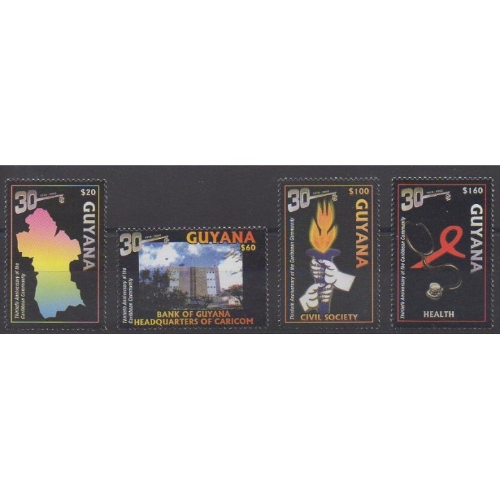 Acheter cette série de timbres de Guyana de l'année 2003 (No 5613/5616).