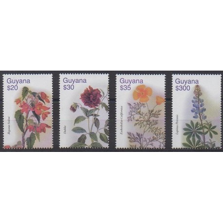 Guyana - 2003 - Nb 5695/5698 - Flowers