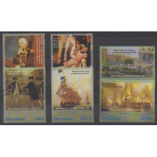 Acheter cette série de timbres de Guyana de l'année 2005 (No 5820/5825).
