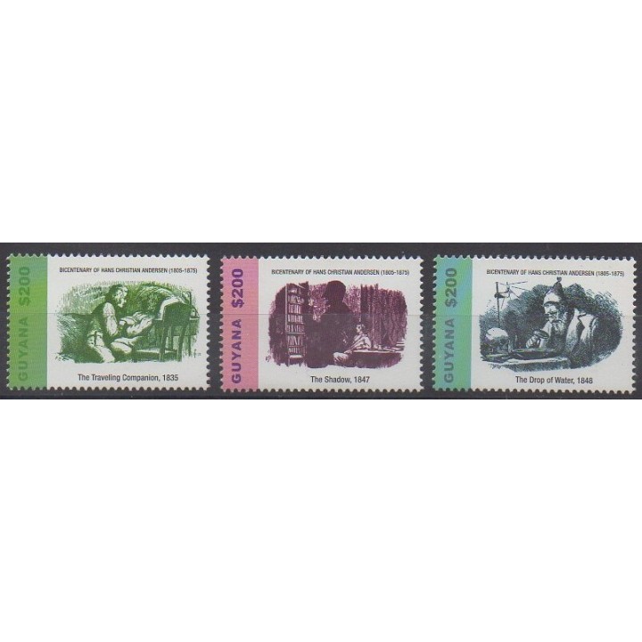 Acheter cette série de timbres de Guyana de l'année 2005 (No 5830/5832).