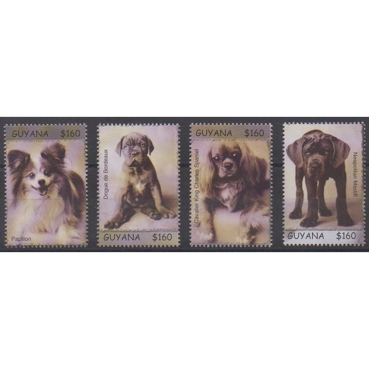 Acheter cette série de timbres de Guyana de l'année 2007 (No 5897/5900).