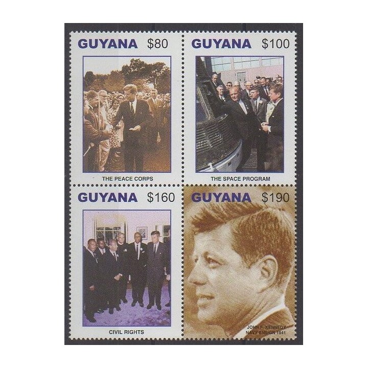 Acheter cette série de timbres de Guyana de l'année 2007 (No 5932/5935).