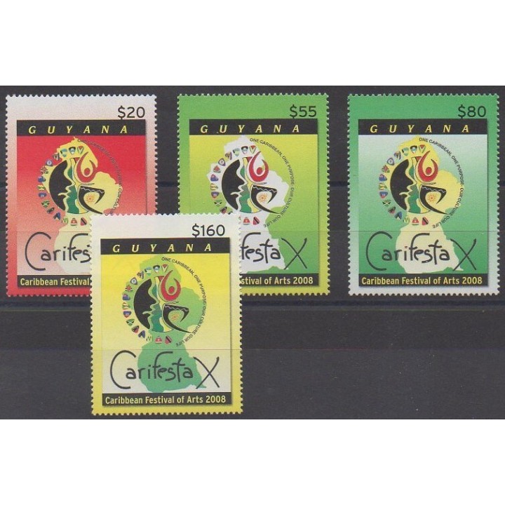Buy this set of stamps of Guyana of the year 2008 (Nb 5956/5959).