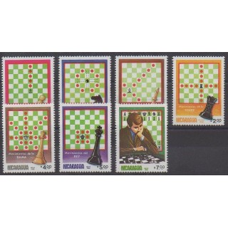 Buy this set of stamps of Nicaragua of the year 1983 (Nb 1286/1289 - PA1033/PA1035).