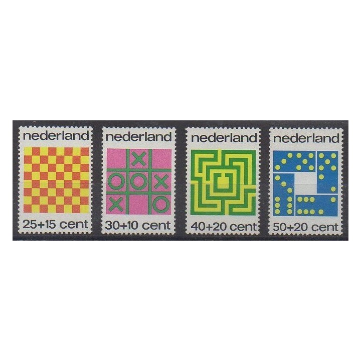 Acheter cette série de timbres des Pays-Bas de l'année 1973 (No 990/993).