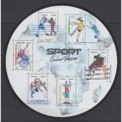 France - Blocks and sheets - 2022 - Nb BF Sport Couleur Passion - Various sports
