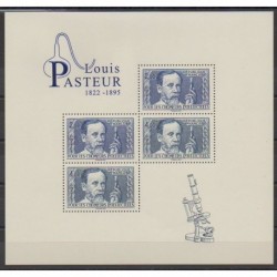 France - Blocks and sheets - 2022 - Nb BF Louis Pasteur - Science