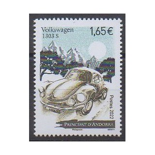 Buy this stamp of French Andorra of the year 2022 (Volkswagen 1303S).