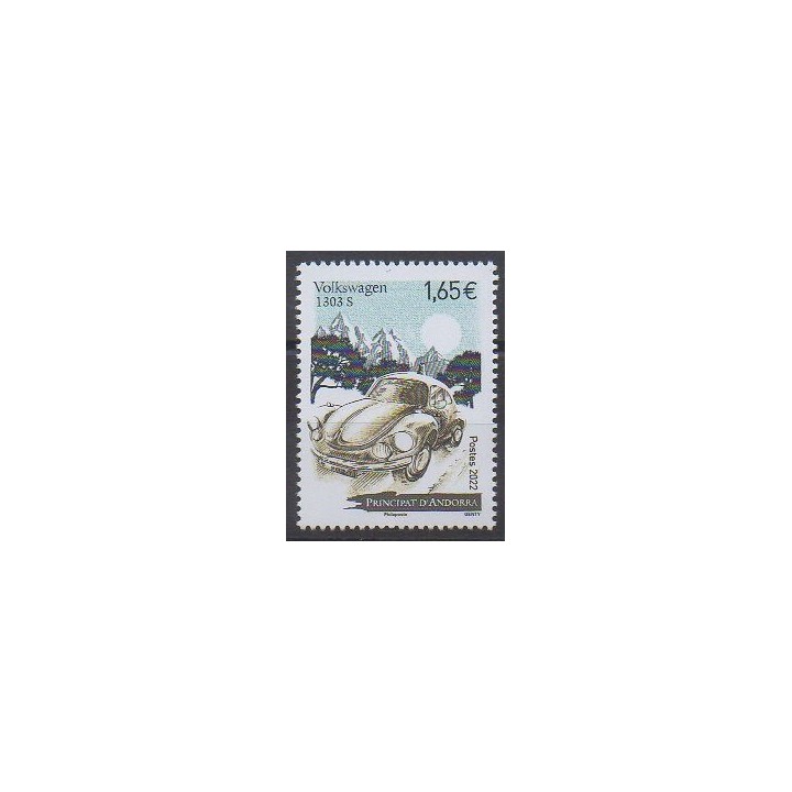 Buy this stamp of French Andorra of the year 2022 (Volkswagen 1303S).