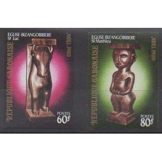 Buy this set of stamps of Gabon of the year 1980 (Nb 446/447ND).