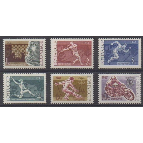 Russie - 1967 - No 3259/3264 - Sports divers
