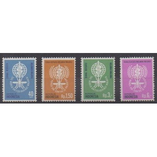 Acheter cette série de timbres d'Indonésie de l'année 1962 (No 279/282).