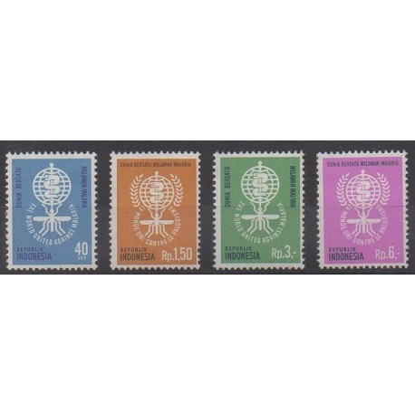 Indonésie - 1962 - No 279/282 - Santé ou Croix-Rouge