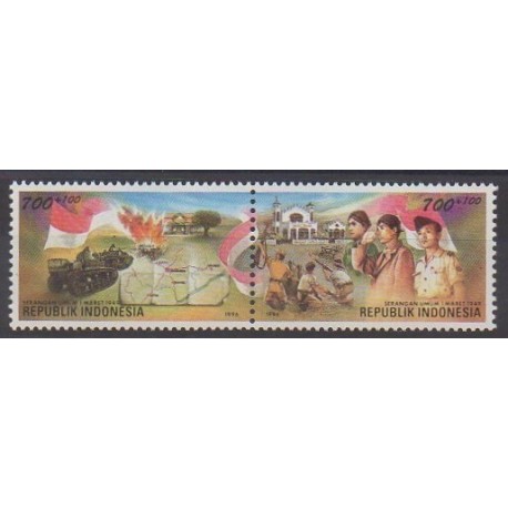 Indonésie - 1996 - No 1449/1450 - Histoire militaire