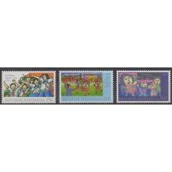 Indonesia - 1996 - Nb 1478/1480 - Children's drawings