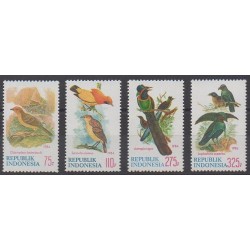 Indonésie - 1984 - No 1042/1045 - Oiseaux