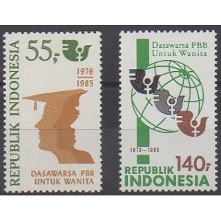 Acheter cette série de timbres d'Indonésie de l'année 1985 (No 1061/1062).
