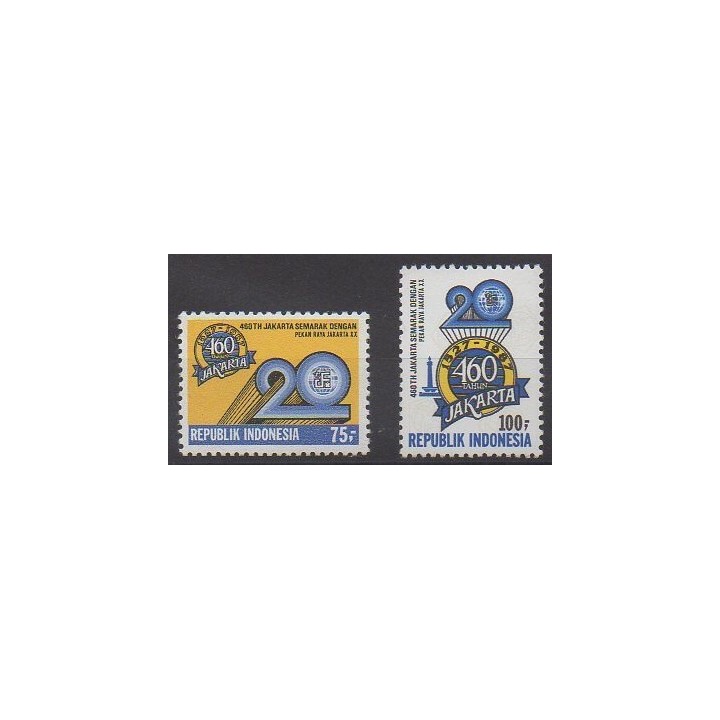 Buy this set of stamps of Indonesia of the year 1987 (Nb 1119/1120).