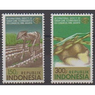 Buy this set of stamps of Indonesia of the year 1986 (Nb 1096/1097).
