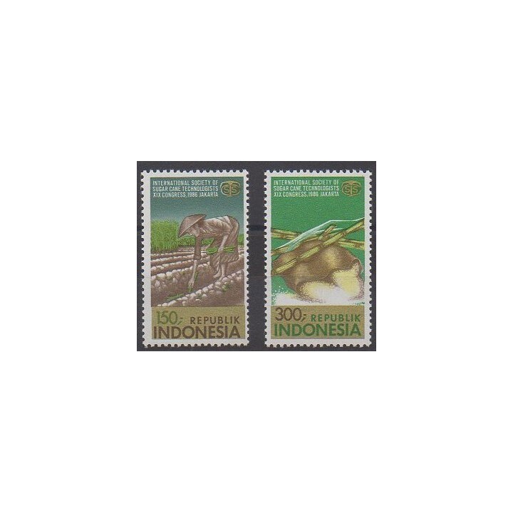 Acheter cette série de timbres d'Indonésie de l'année 1986 (No 1096/1097).