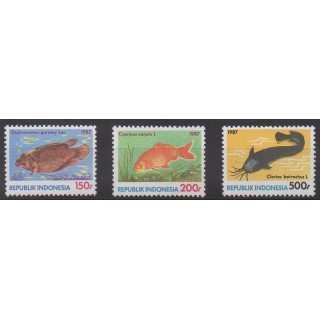Buy this set of stamps of Indonesia of the year 1987 (Nb 1132/1134).