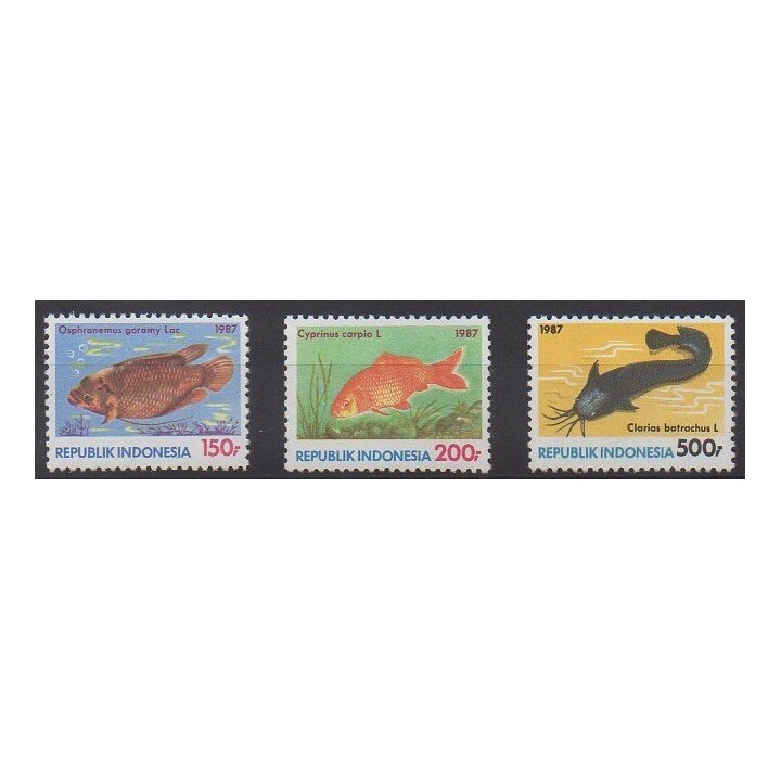 Acheter cette série de timbres d'Indonésie de l'année 1987 (No 1132/1134).