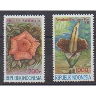Buy this set of stamps of Indonesia of the year 1989 (Nb 1171/1172).