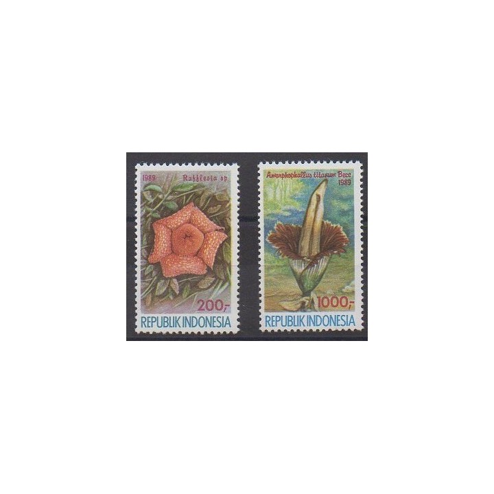 Acheter cette série de timbres d'Indonésie de l'année 1989 (No 1171/1172).