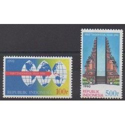Indonésie - 1990 - No 1222/1223 - Tourisme