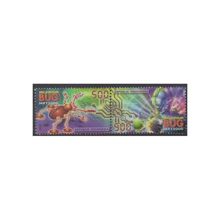 Acheter cette série de timbres d'Indonésie de l'année 1999 (No 1704/1705).