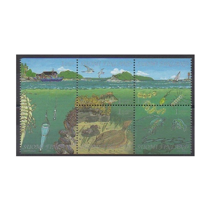 Acheter cette série de timbres de Finlande de l'année 2002 (No 1584/1588).