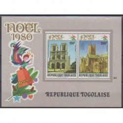 Togo - 1980 - Nb BF145 - Christmas - Churches