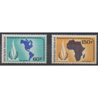 Acheter ces timbres du Togo de l'année 1980 (No PA434/PA435).