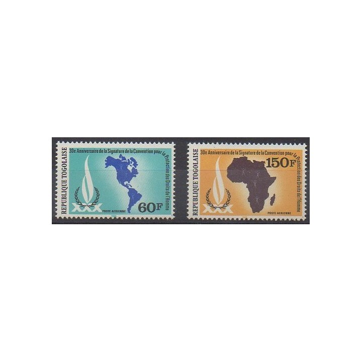 Acheter ces timbres du Togo de l'année 1980 (No PA434/PA435).