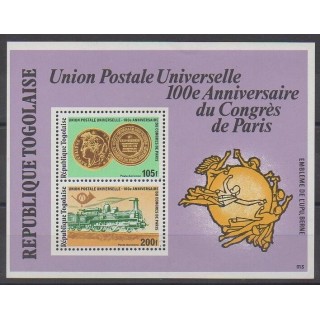 Acheter ce bloc-feuillet du Togo de l'année 1978 (No BF123).