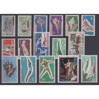 Acheter les timbres de Nouvelle-Calédonie de l'année 1969 (No 356/363 - PA102/PA109).